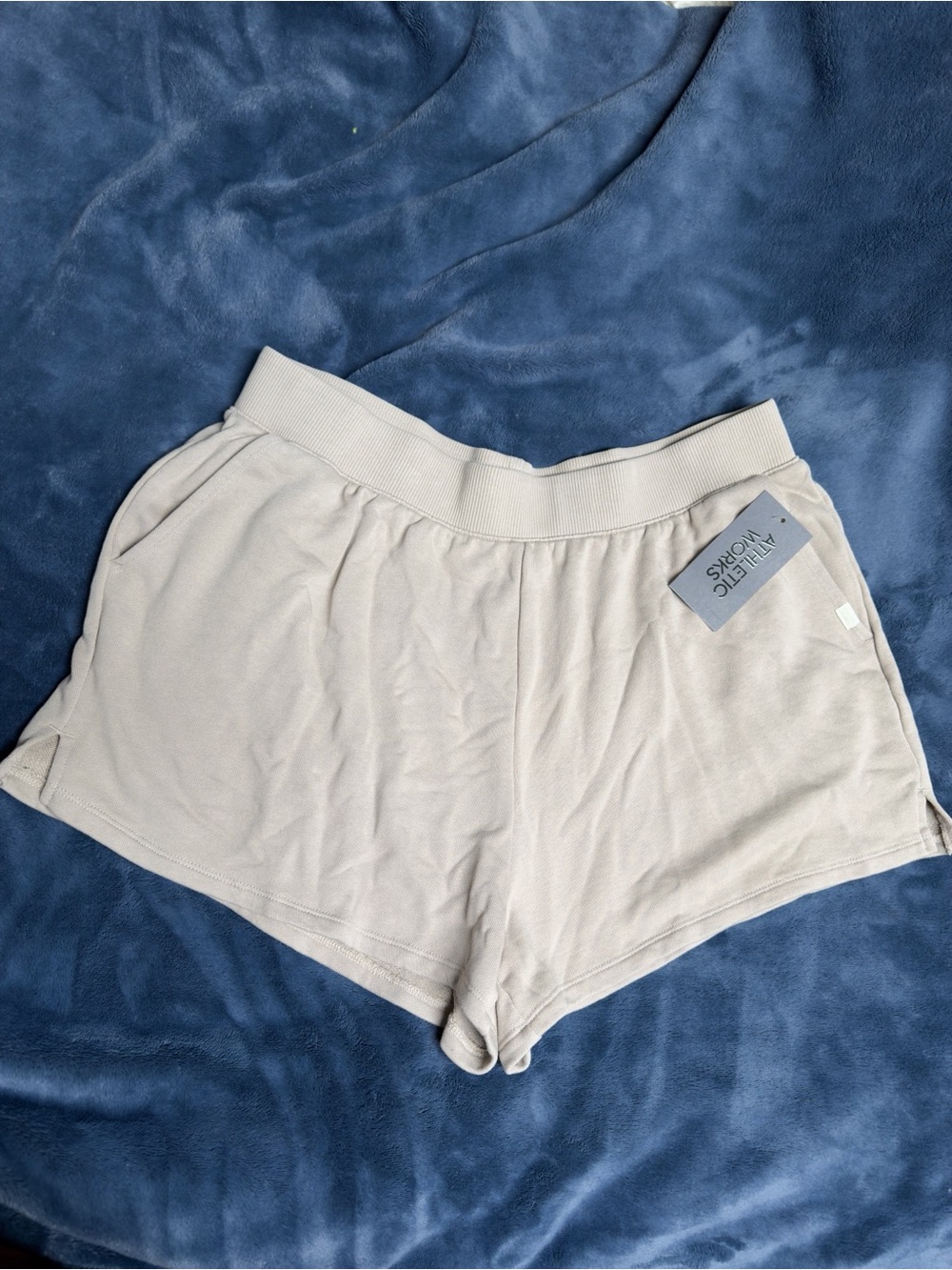 Athletic Works Women's Cream Casual Lounge Shorts
